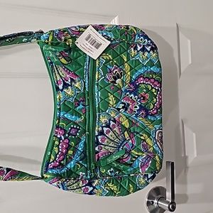 Vera Bradley Carryall Crossbody -Emerald Paisley print